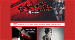 Desktop Screenshot of boutiqueadameteve.com